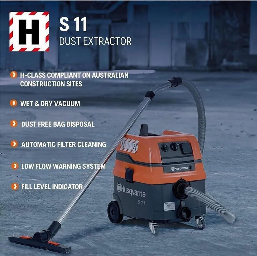 Husqvarna S11 Dust Extractor 230 V | 1-ph | AU