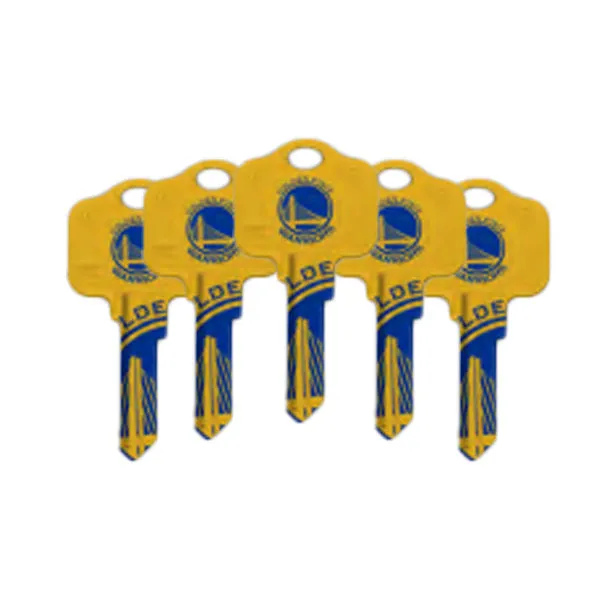 Ilco - NBA TeamKeys - Key Blank - Golden State Warriors - KW1 (5 Pack)