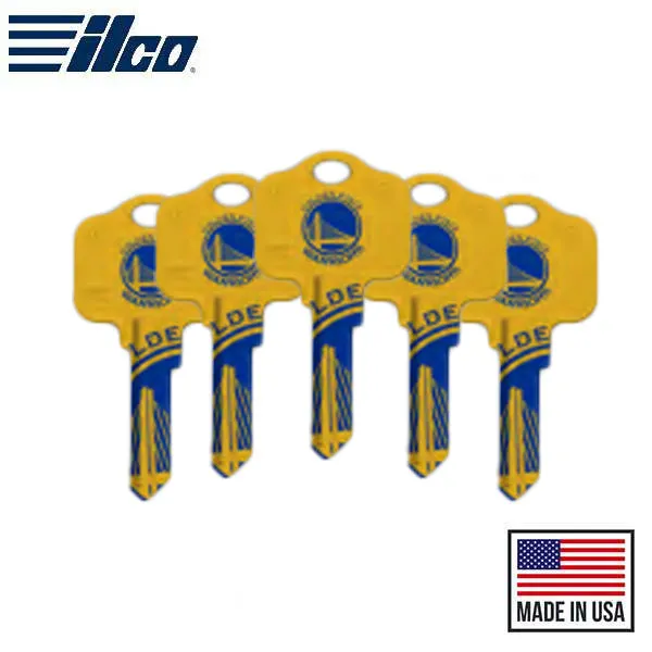 Ilco - NBA TeamKeys - Key Blank - Golden State Warriors - KW1 (5 Pack)