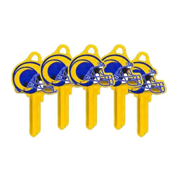 Ilco - NFL TeamKeys - Helmet Edition - Key Blank - Los Angeles Rams - KW1 (5 Pack)