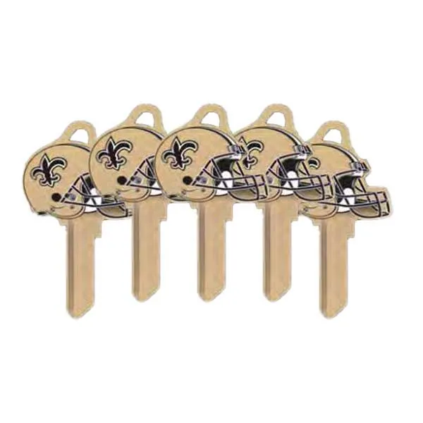 Ilco - NFL TeamKeys - Helmet Edition - Key Blank - New Orleans Saints - KW1 (5 Pack)