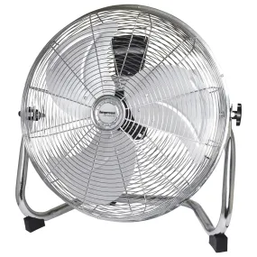 Impress 18-Inch High-Velocity Floor Fan with Chrome Finish