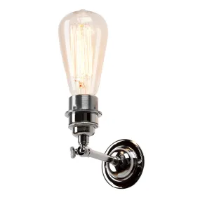 Industrial Wall Light In Nickel