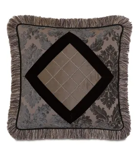 Isadora Taupe Throw Pillow Cover 20x20