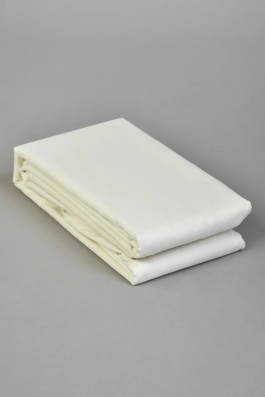 Ivory 3-Piece Flat Sheet Set (King Size)