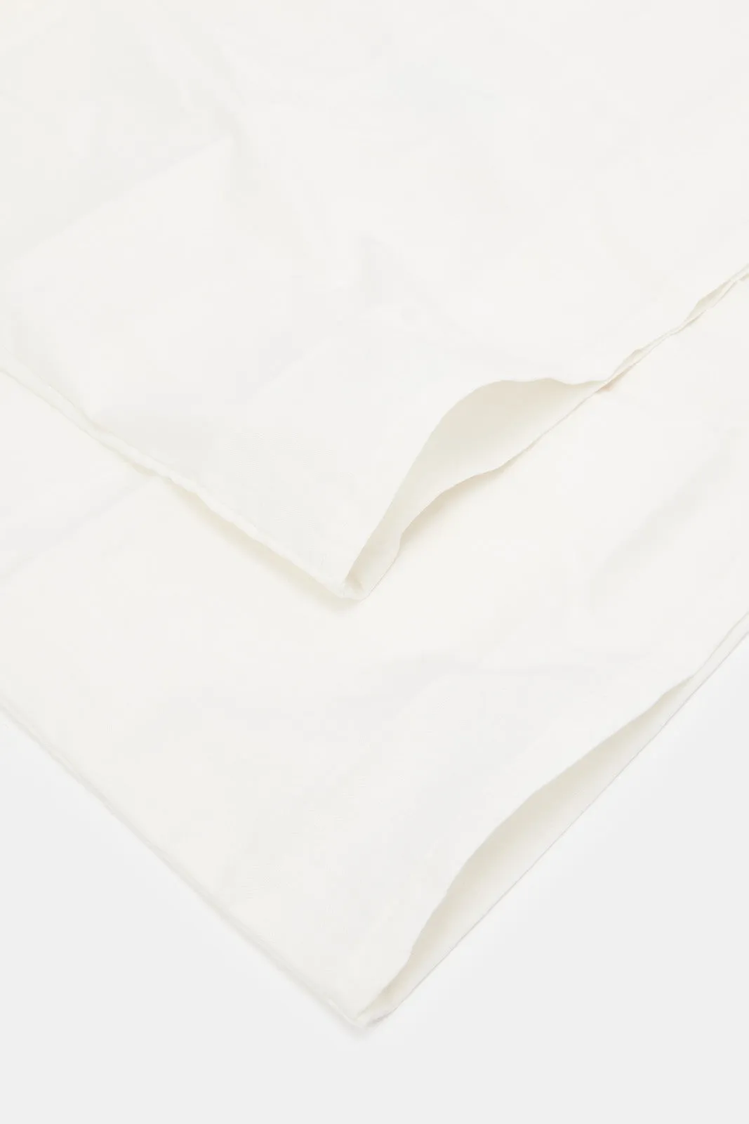 Ivory Plain Flat Sheet Set (Double Size)