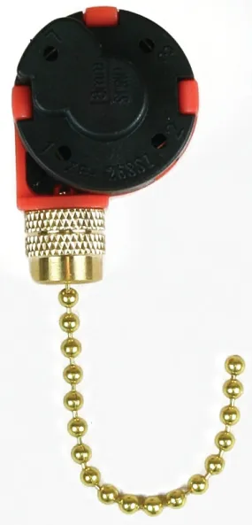 Jandorf 60303 Pull Chain Switch, 250 V, 3 A, Brass :CD: QUANTITY: 1