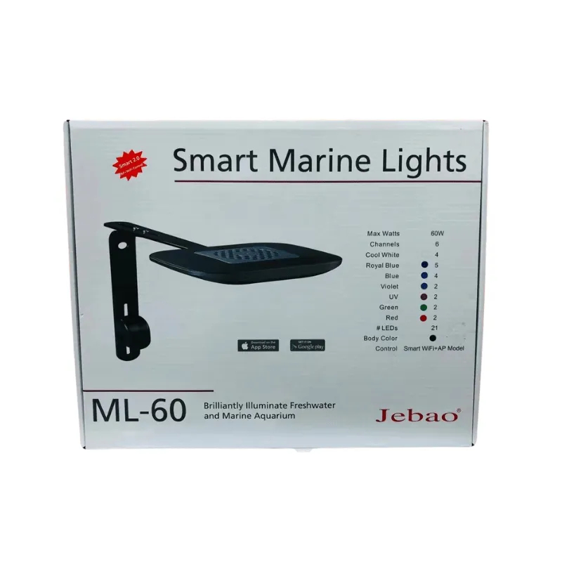 Jebao ML-60 Marine Led Light (for Reef Aquarium Fish Tank)