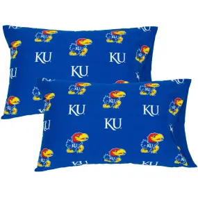 Kansas Jayhawks Pillowcase Pair