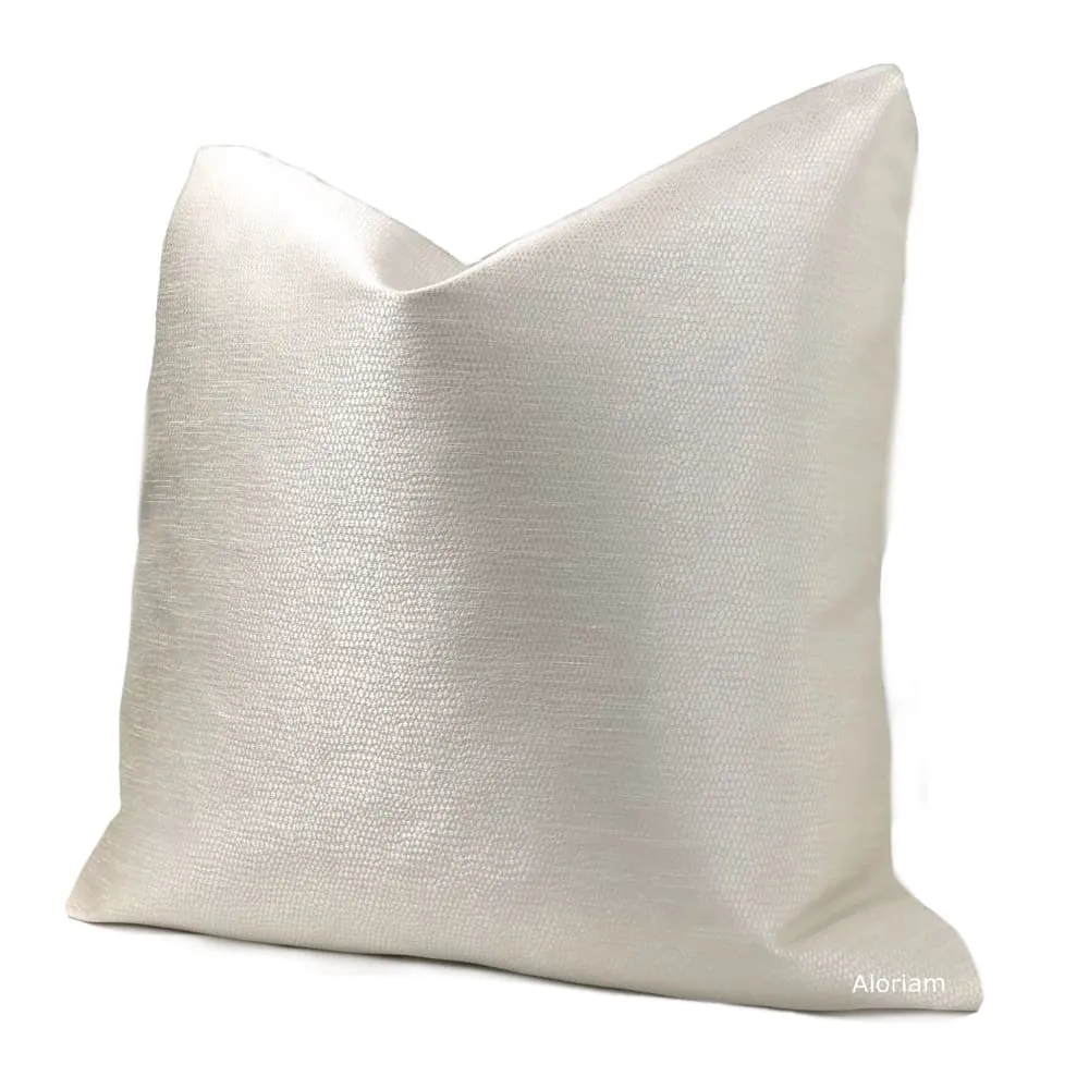 Keira Pearlescent Cream Texture Pillow Cover