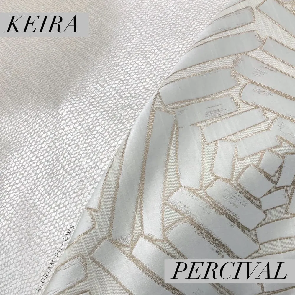 Keira Pearlescent Cream Texture Pillow Cover