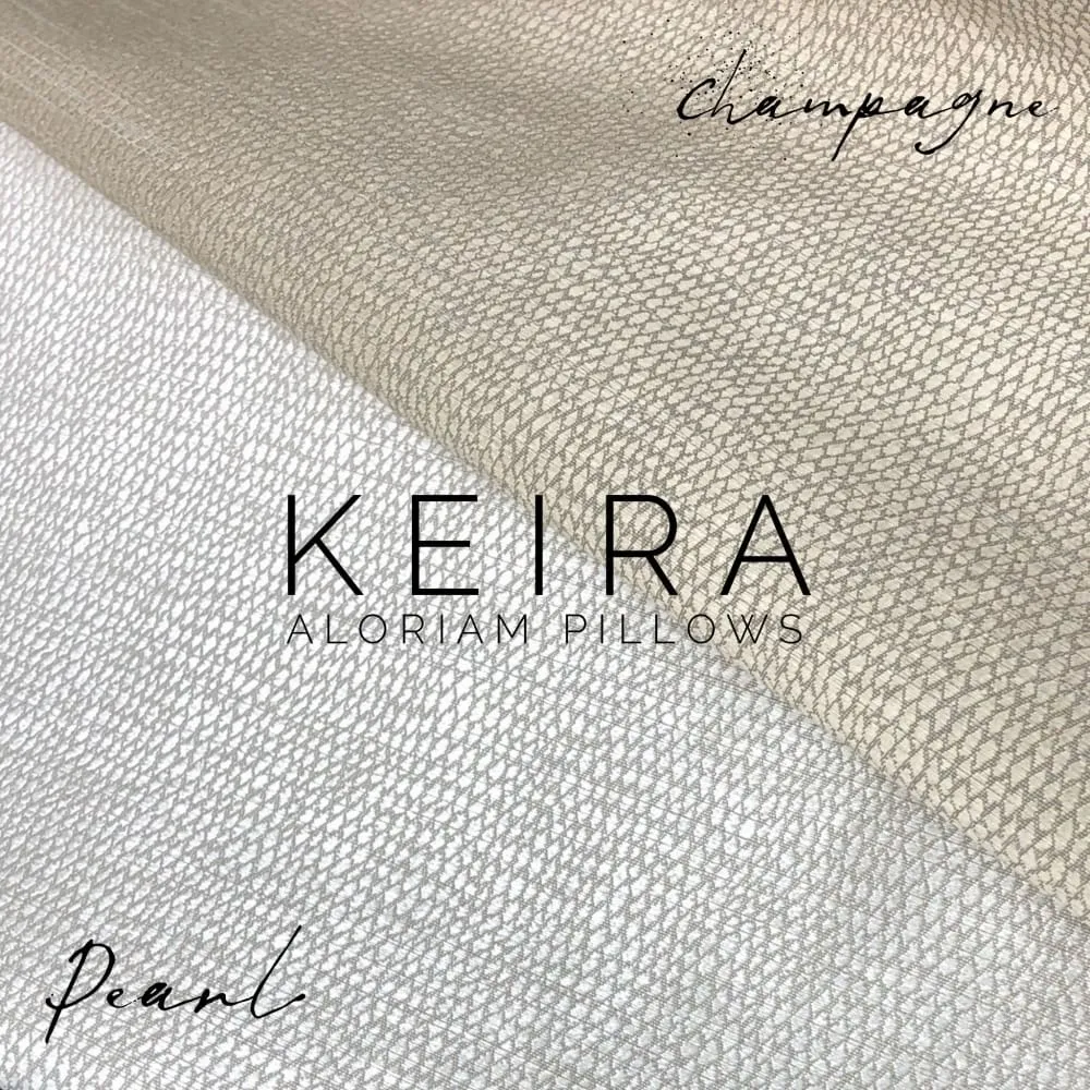 Keira Pearlescent Cream Texture Pillow Cover