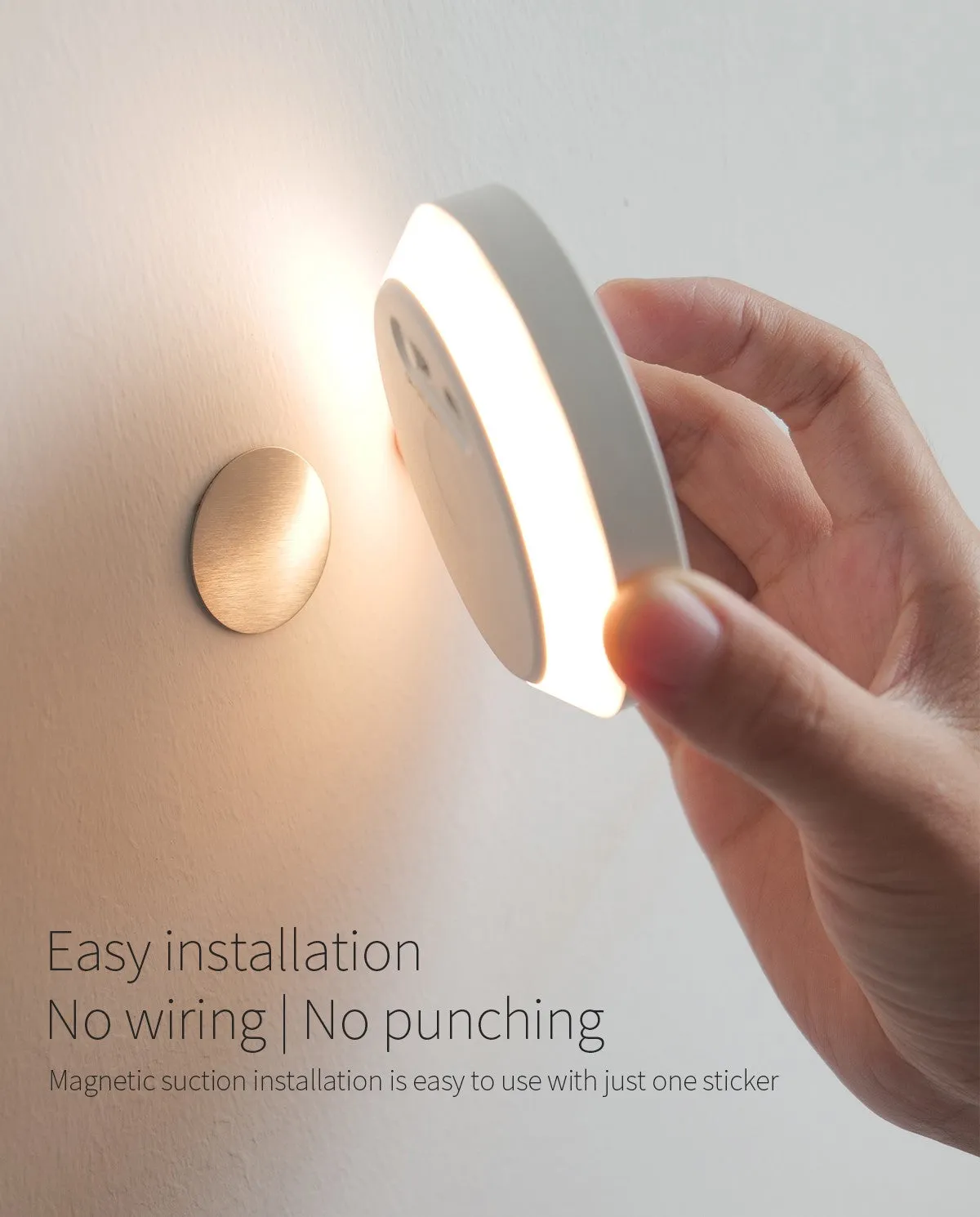 LED Wireless Rechargeable Motion Sensor Night Light