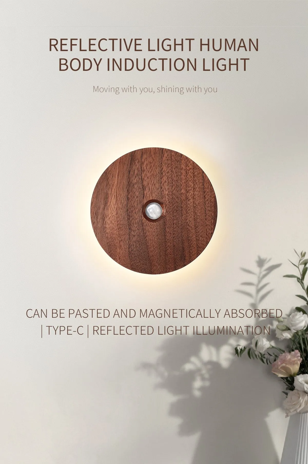 LED Wireless Rechargeable Motion Sensor Night Light