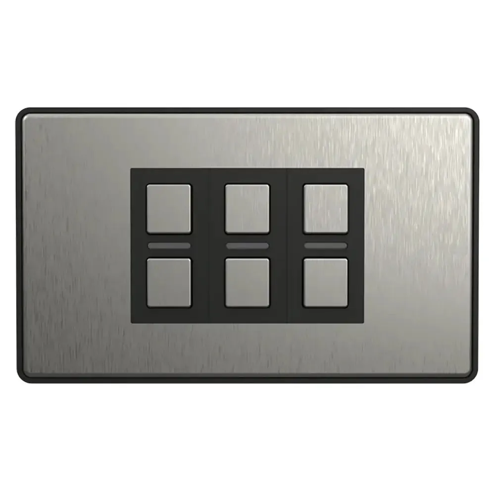 LIGHTWAVE LP53-SS 3 Gang Wire-Free Smart Dimmer Switch - Stainless Steel