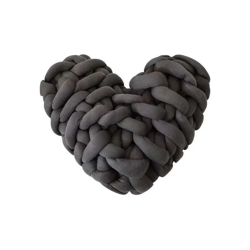 Love Pillow - Chunky Knitted Heart Kissen für ein Gemütliches Zuhause