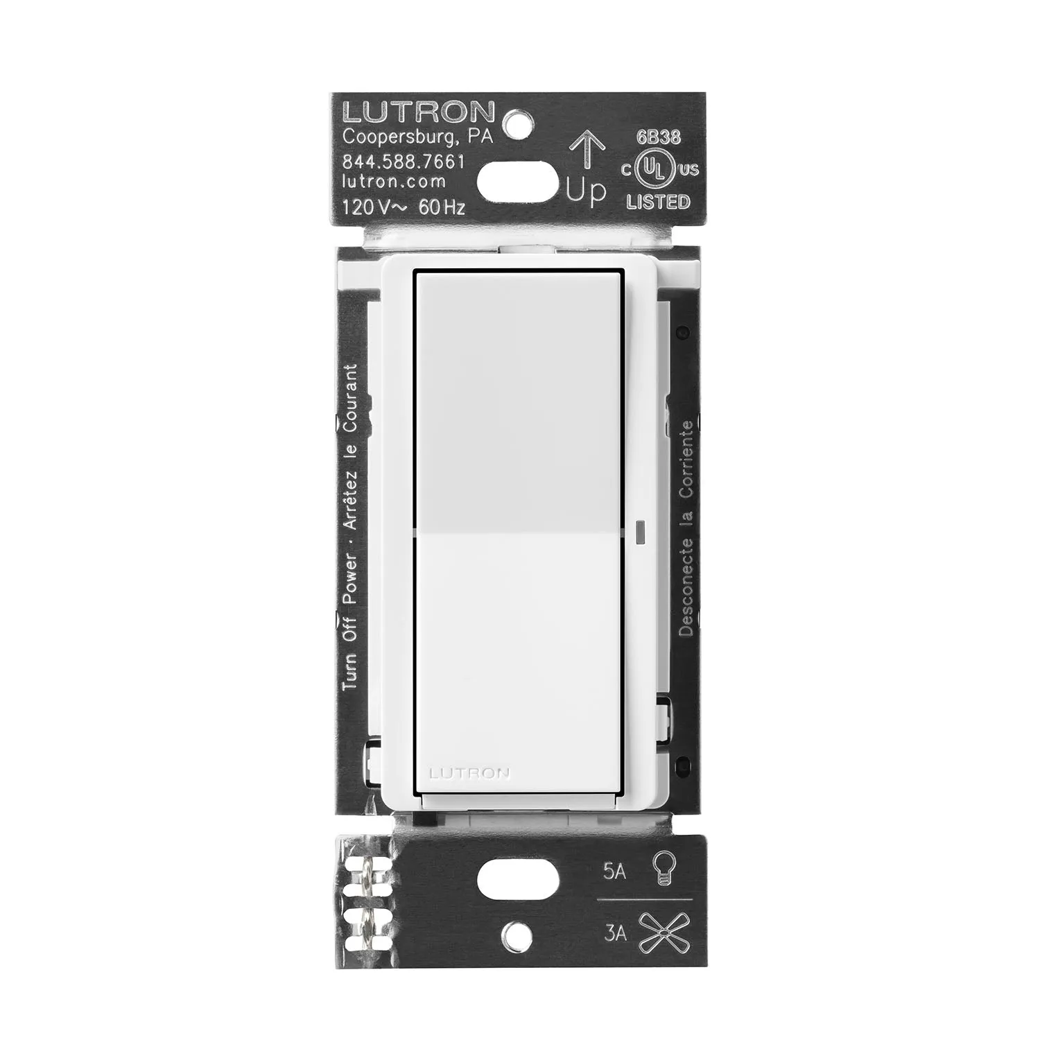 Lutron DVRF-5NS Caseta Claro Smart Switch, 5A, Neutral Required