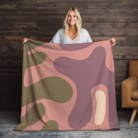 Luxurious Pink Velveteen Throw Blanket