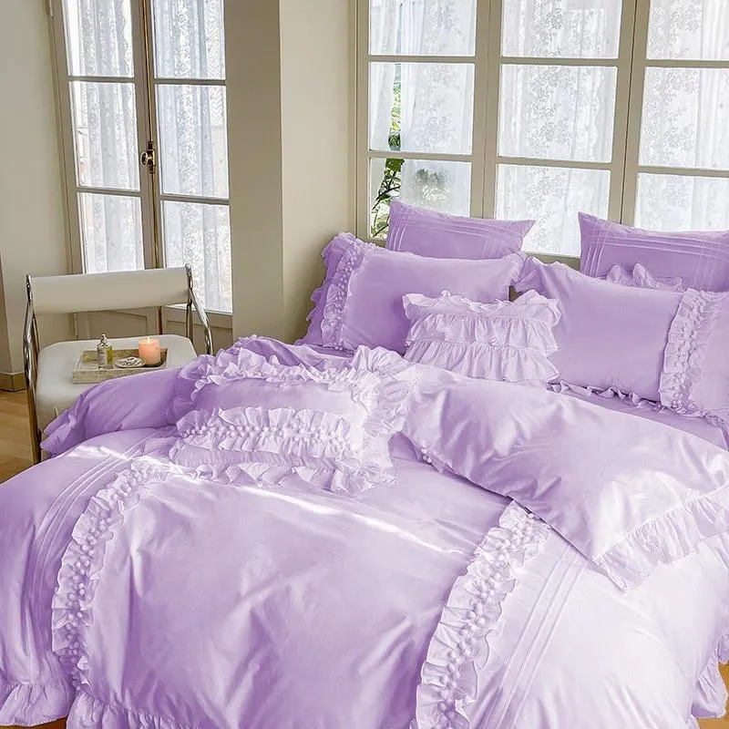 Luxury Cotton Lace Duvet Set