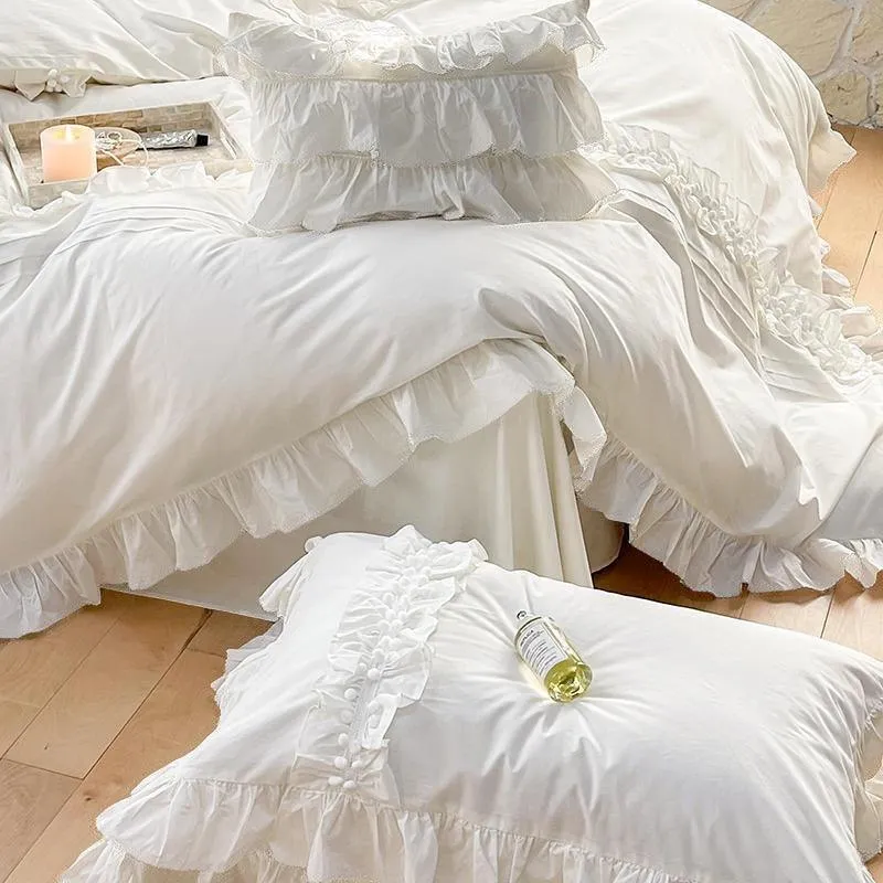 Luxury Cotton Lace Duvet Set