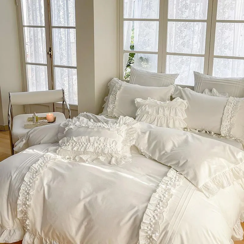 Luxury Cotton Lace Duvet Set