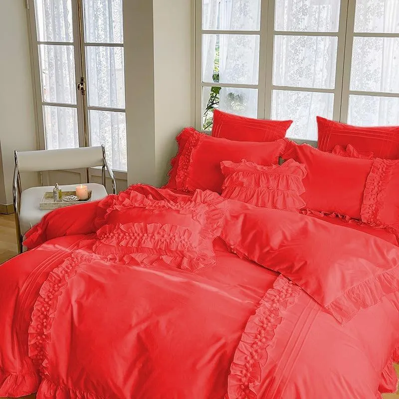 Luxury Cotton Lace Duvet Set