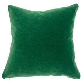 Luxury Mohair Throw Pillow Cover 18x18 in Emerald