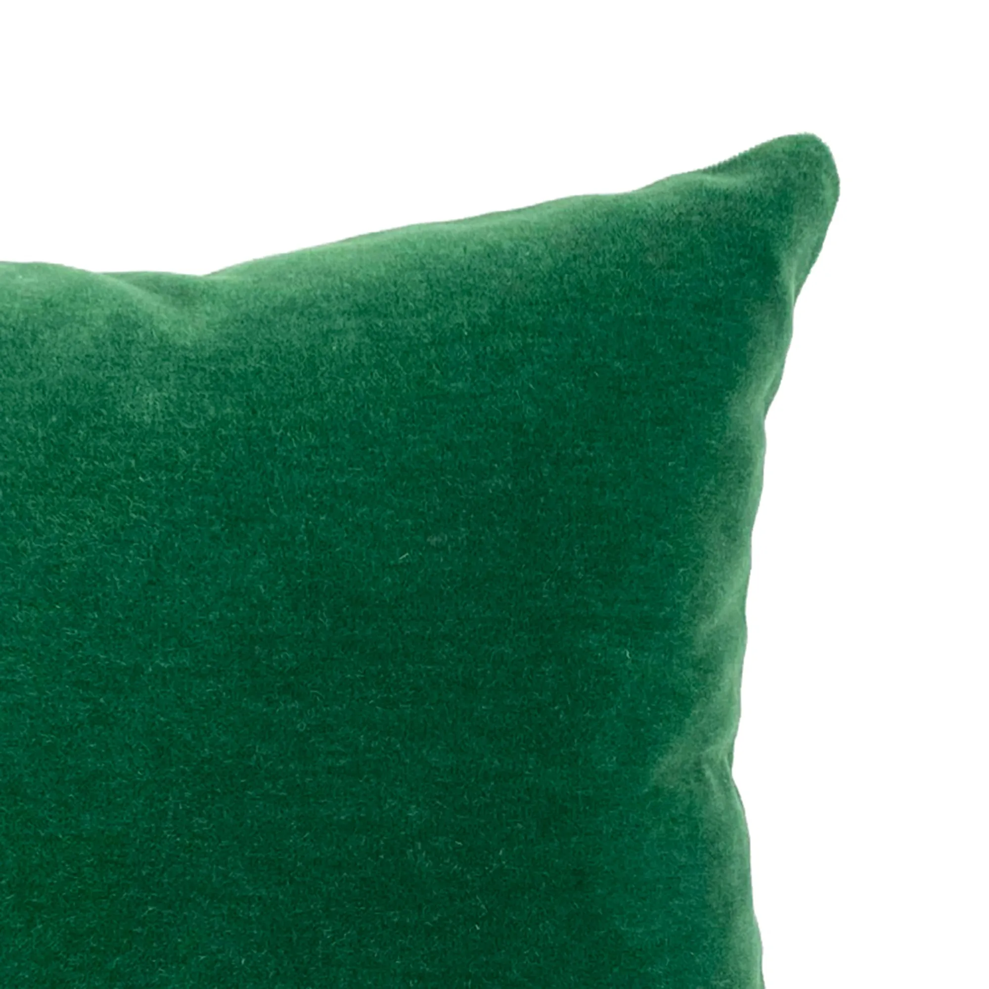 Luxury Mohair Throw Pillow Cover 18x18 in Emerald