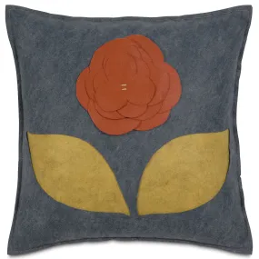 Magnificence in Marigold Throw Pillow Cover 18x18