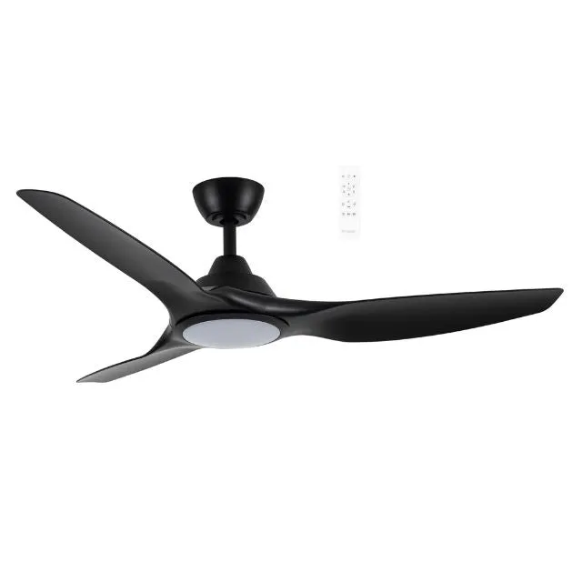 Martec Impact DC 1320mm Ceiling Fan Matt Black