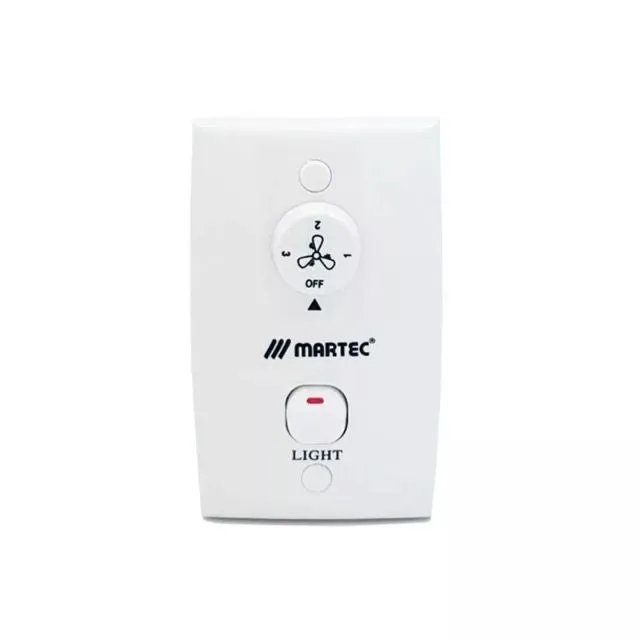 Martec Wall Control & Light Switch to Suit Martec Lifestyle Ceiling Fan