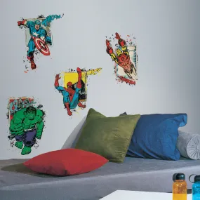 MARVEL SUPERHERO BURST PEEL AND STICK GIANT WALL DECALS