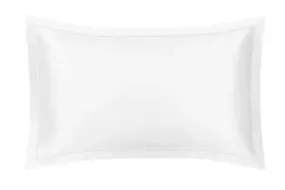 Mayfairsilk Brilliant White Oxford Pure Silk Pillowcase