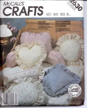 McCall's Crafts 2630 Decorative Pillows Sewing Craft Pattern