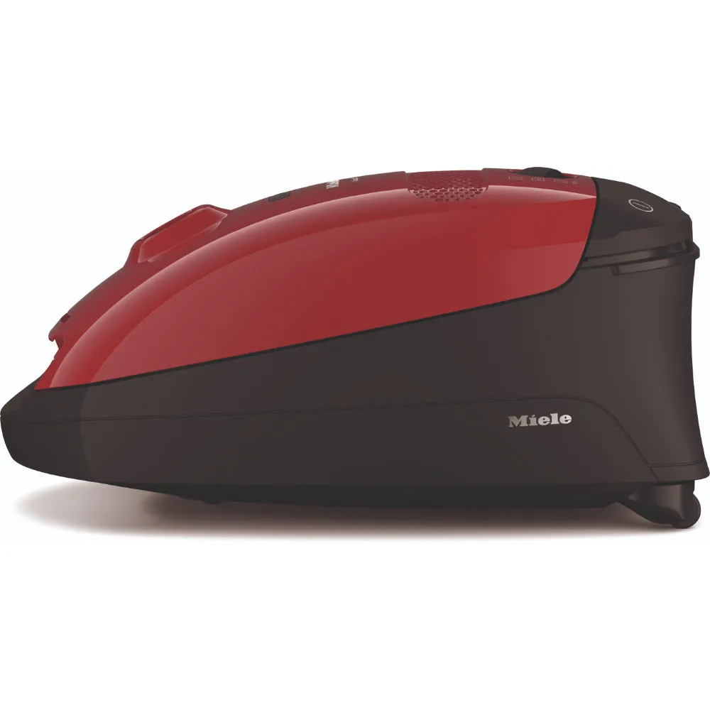 Miele Bagged Vacuum Cleaner Classic C1 Captures 99.9% of Dust, Mango Red