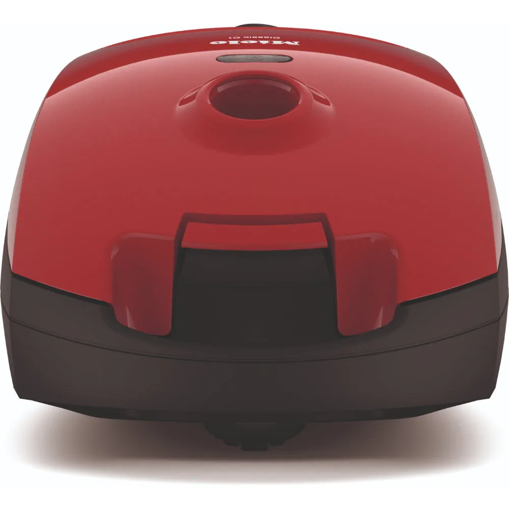 Miele Bagged Vacuum Cleaner Classic C1 Captures 99.9% of Dust, Mango Red