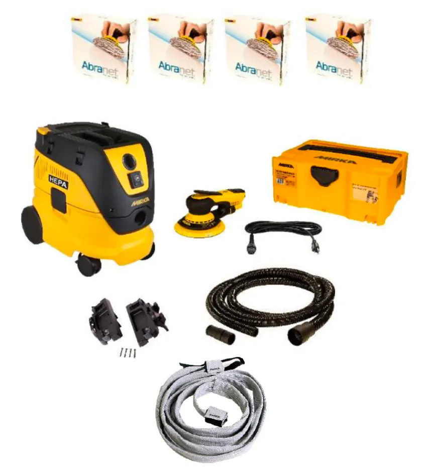 Mirka DEROS 6" Kit w/extractor