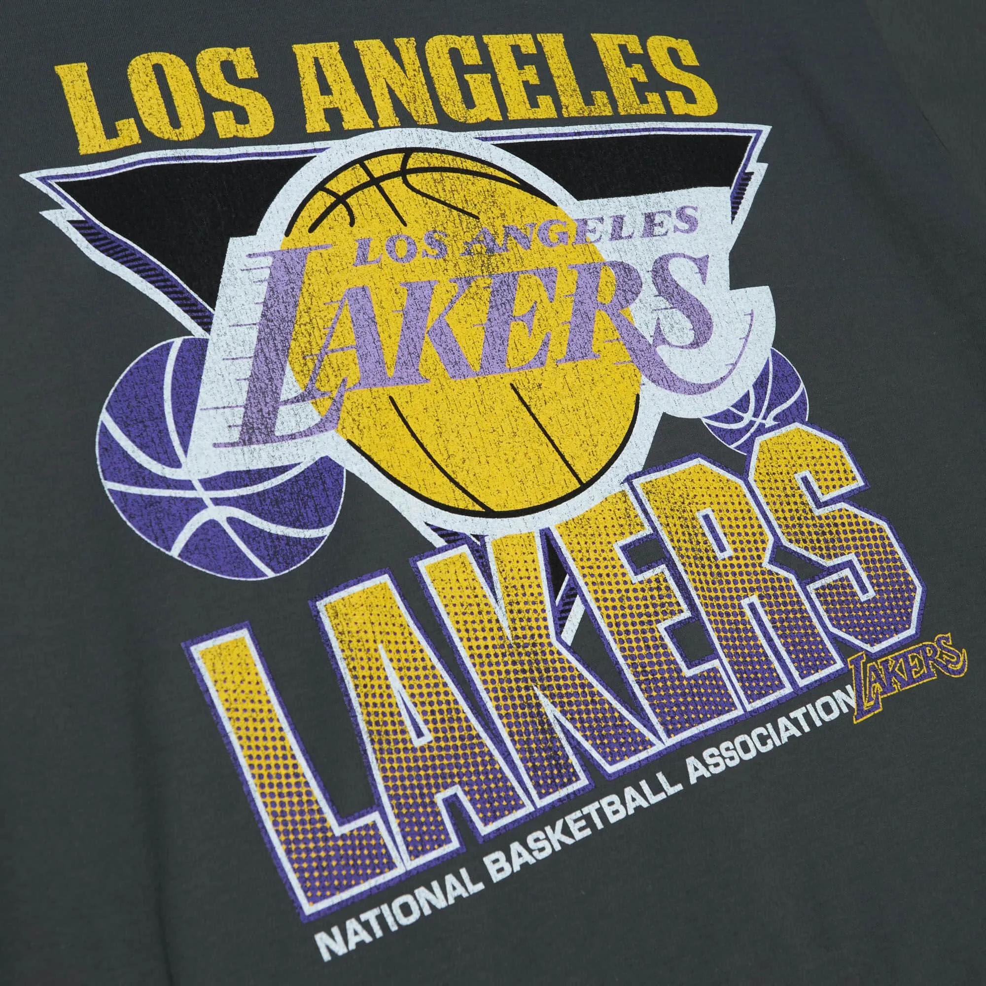 Mitchell & Ness Vintage Kid's Cracked Tee Los Angeles Lakers