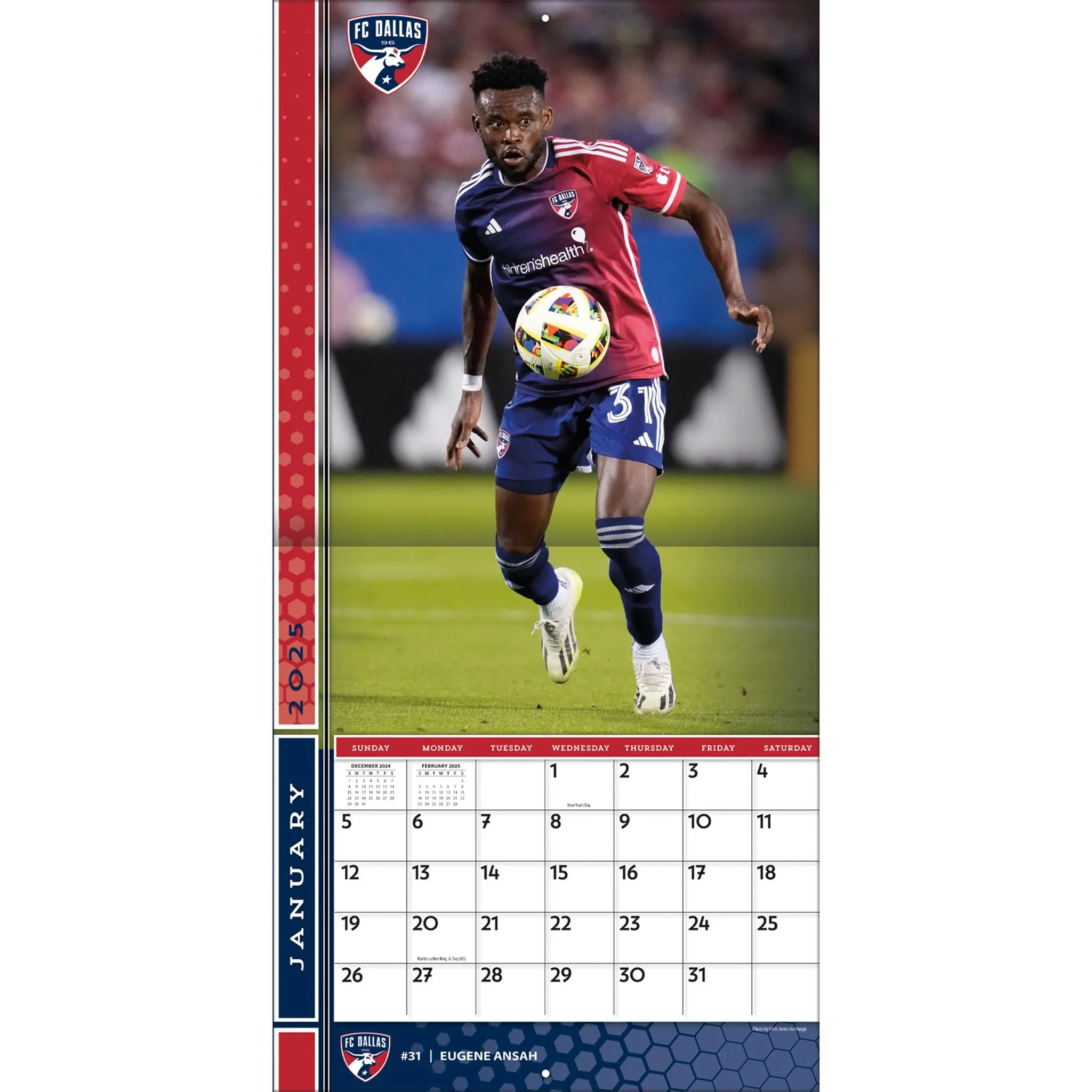 MLS Dallas Wall 2025 Calendar - Online Exclusive