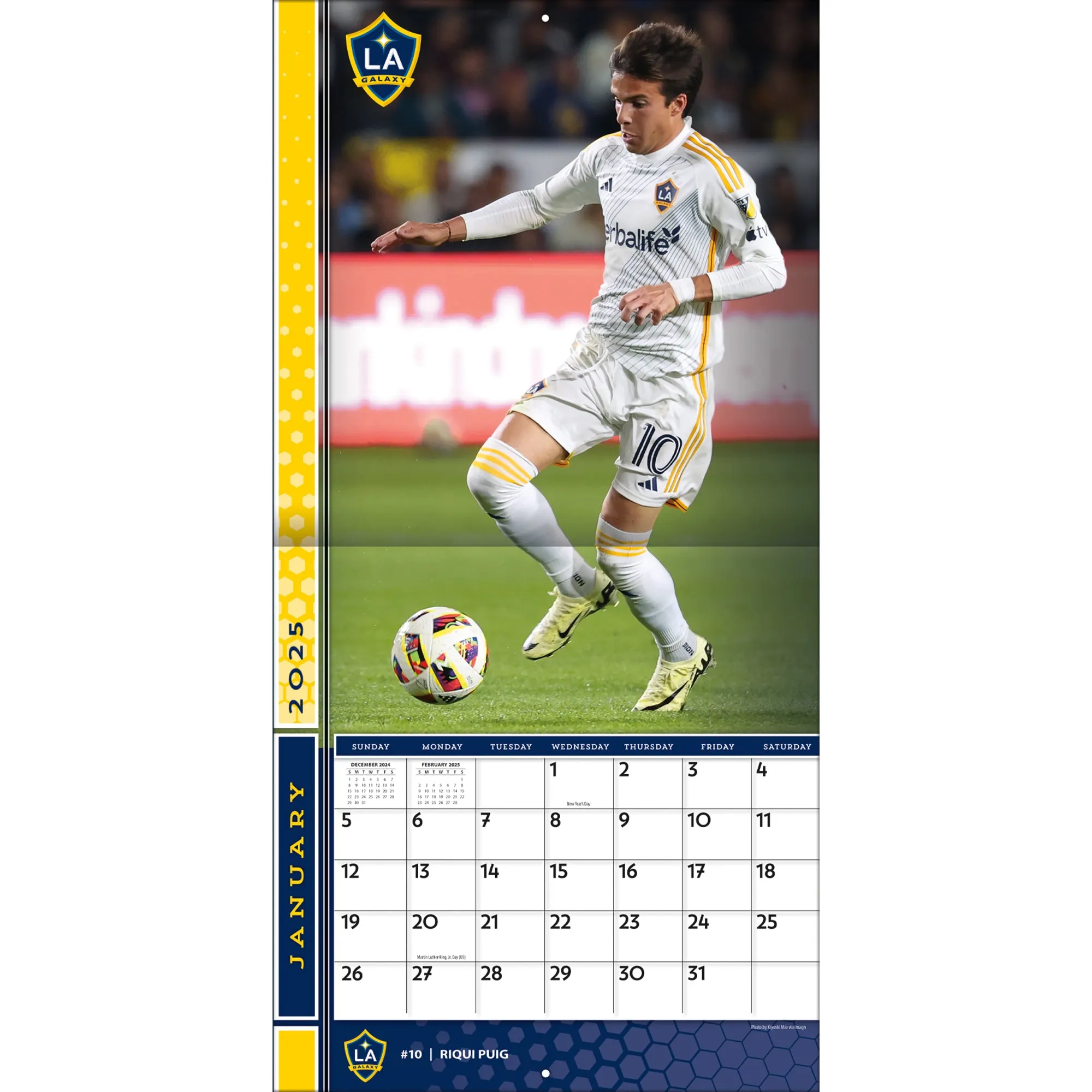 MLS LA Galaxy Wall 2025 Calendar - Online Exclusive