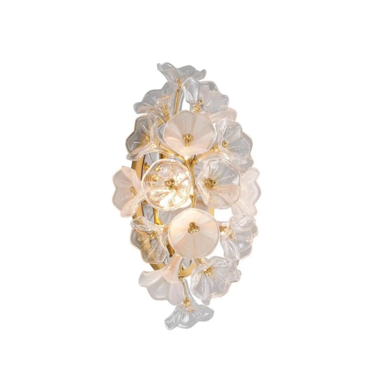 Modern Ccreative Glass Jasmine Wall Light