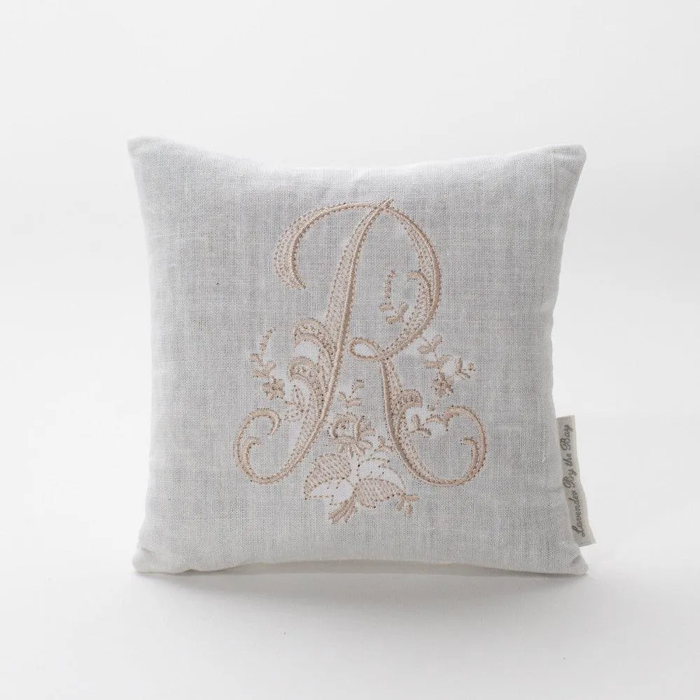 Monogrammed Pillow - White (Letters Sold Individually)