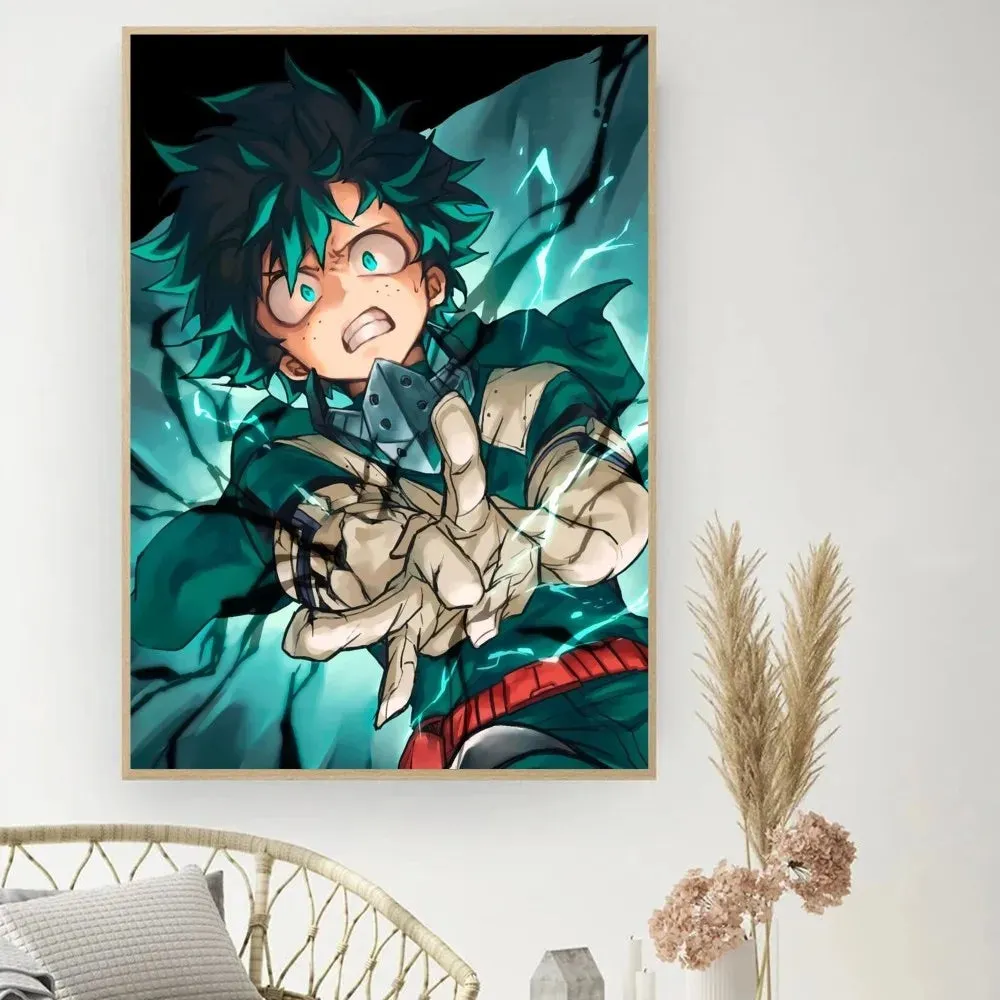 My Hero Academia Vintage Poster Wall Art