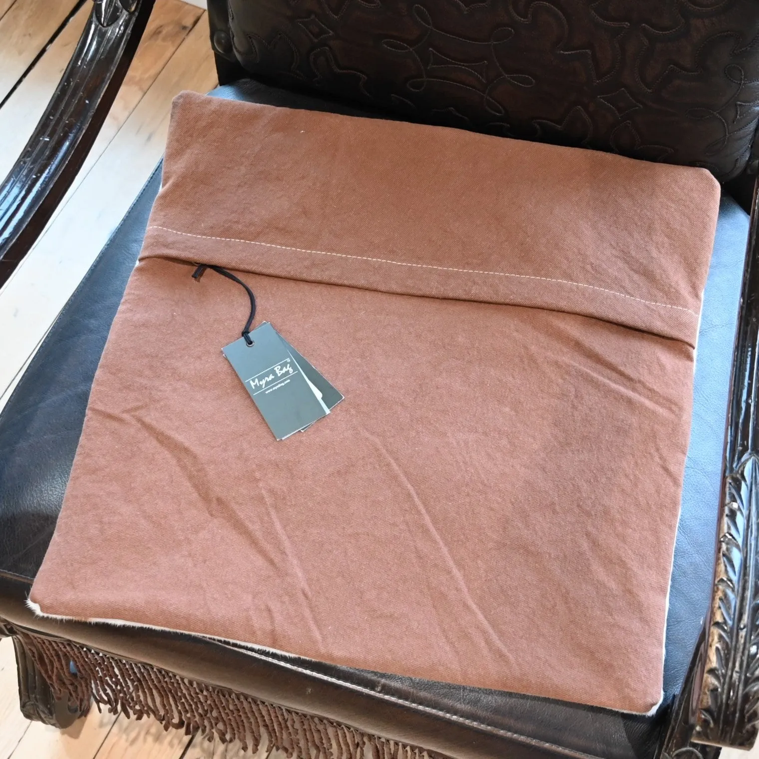 Myra Dapple Brown Cushion Cover