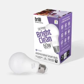 New - Brilli Wellness A19 60W E26 Lighting Bright Cleaning Smart LED Light Bulb