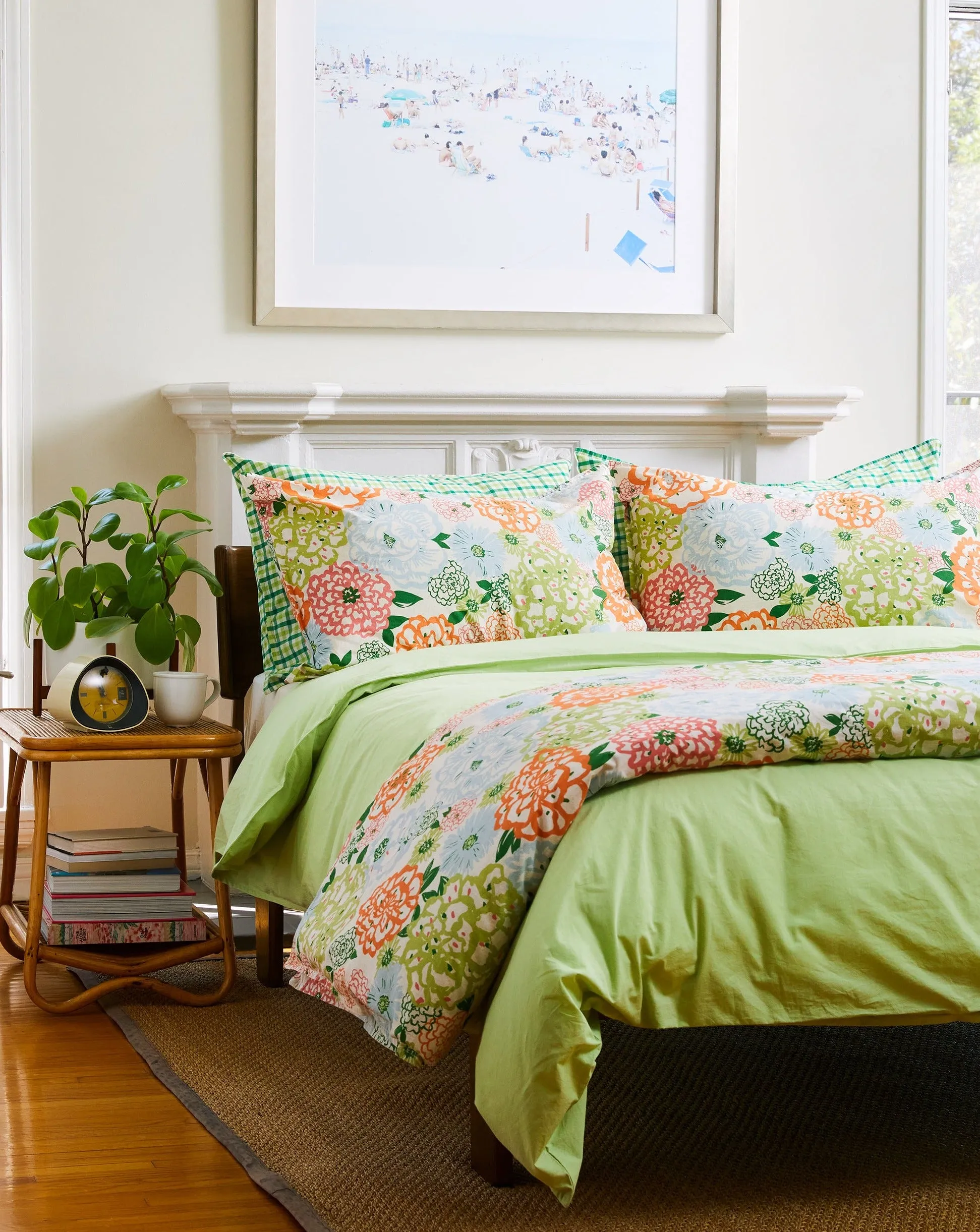 Nile Green Chambray Duvet Cover