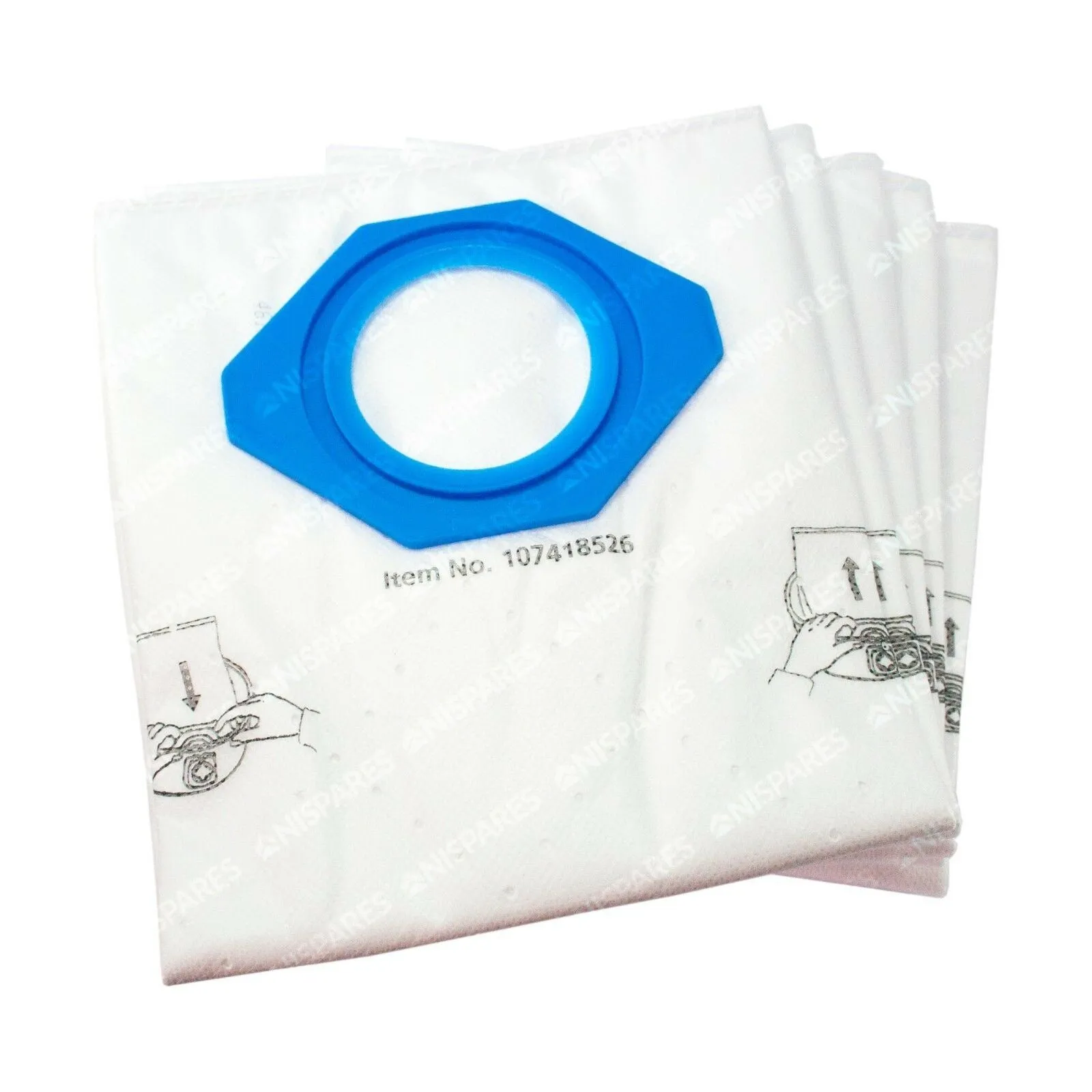 Nilfisk Genuine GM80 Vacuum Cleaner Bags 5 Pack