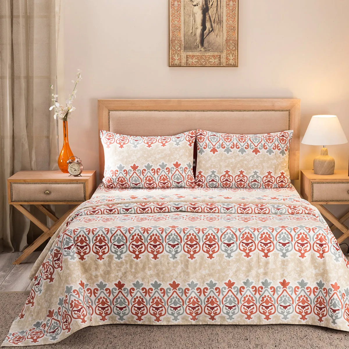 Nouveau Tradition Kaleen Global Bed Sheet