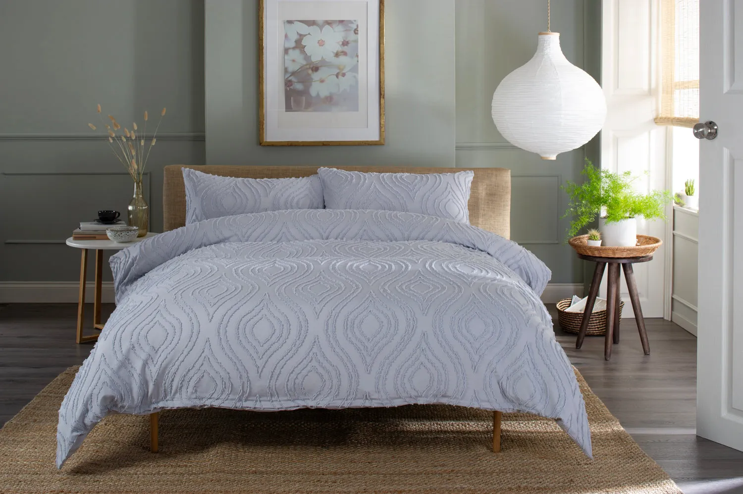 Ogee Textured Easy Care Duvet Bedlinen