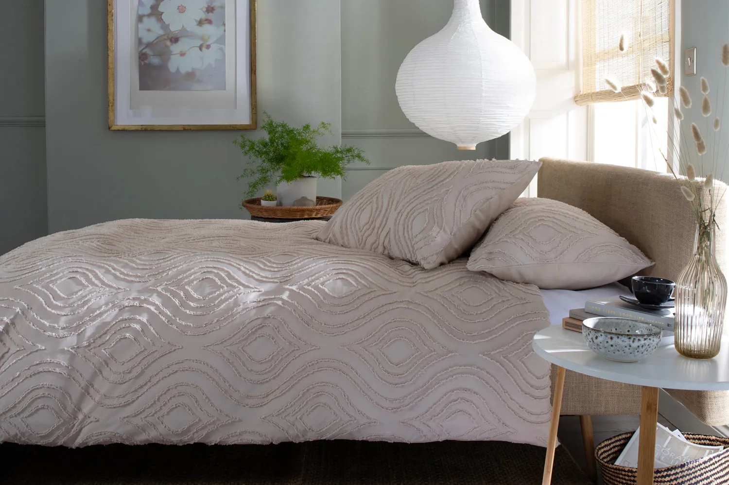 Ogee Textured Easy Care Duvet Bedlinen